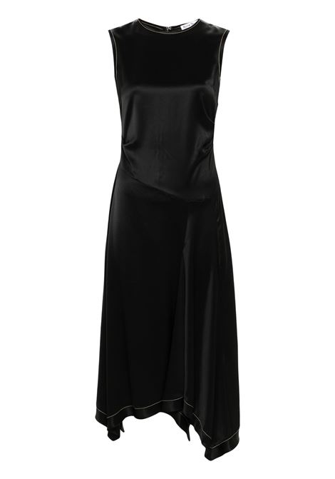 abito satin sleeveless donna nero in acetato ACNE STUDIOS | A20734900